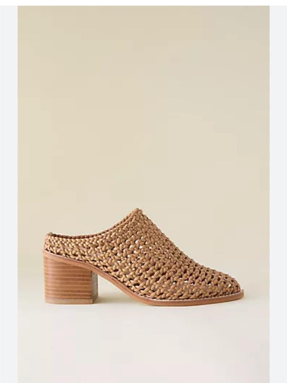 MiiM Woven Pointed-Toe Mule in Mustard Yellow